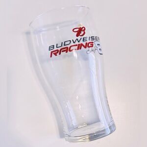 BUDWEISER Racing Beer Pint Glass w Dale Earnhardt Jr #8 Red & Black Logo